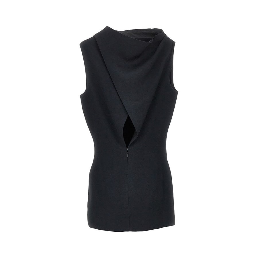 KHAITE Mini abito in crepe satin, view 3
