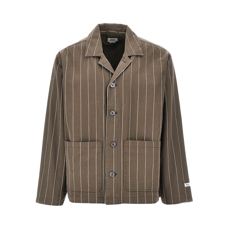 OBEY Giacca 'Locus' in cotone gessato