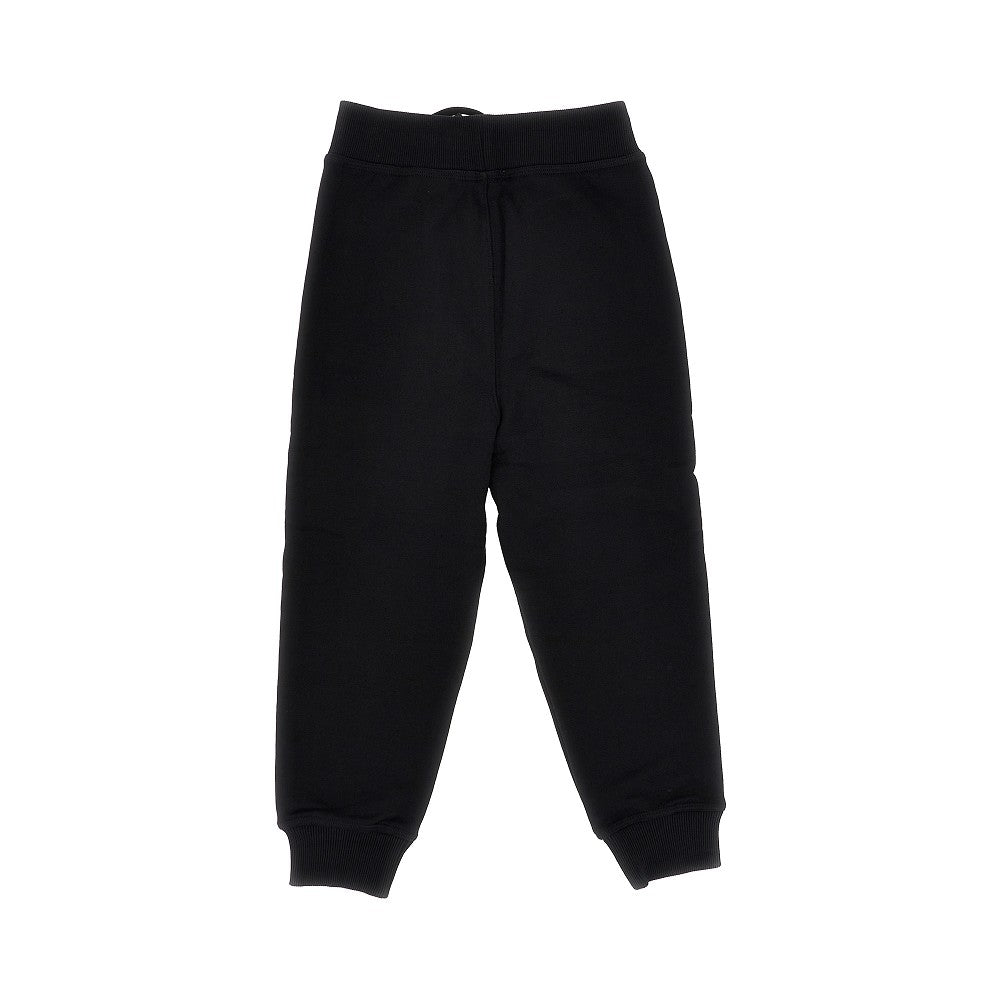 Burberry Pantalone in french terry con finiture Check, view 2