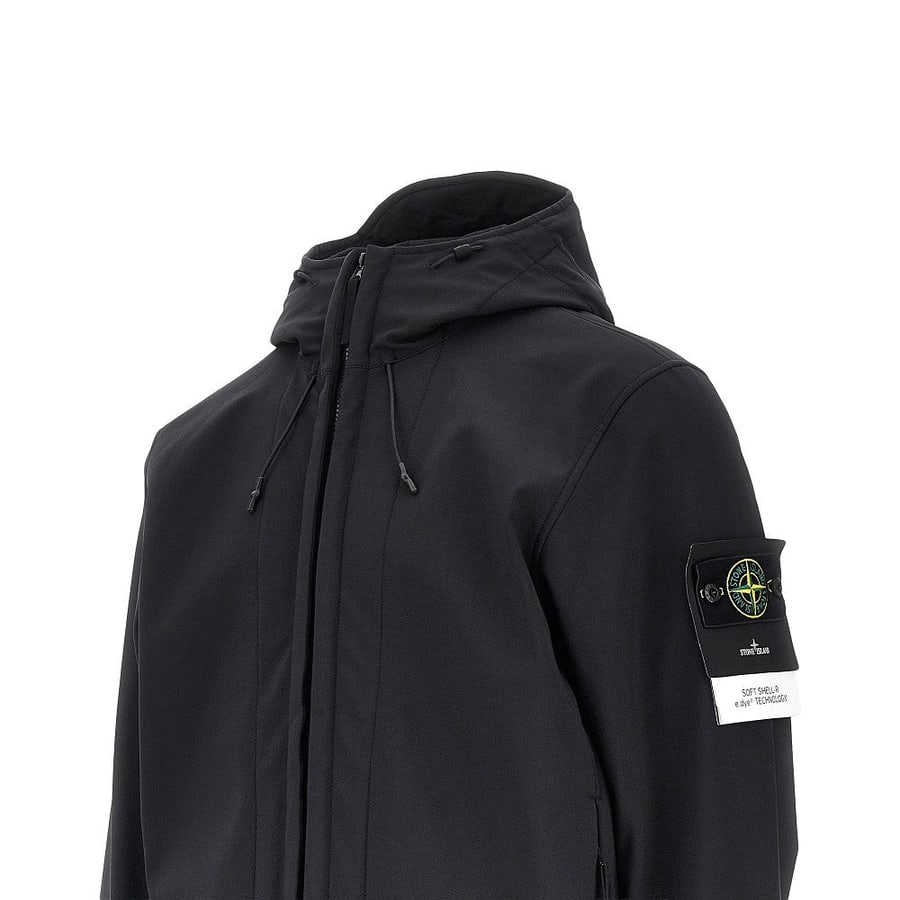 Stone Island Bomber in Soft Shell-R e.dye Technology, view 2