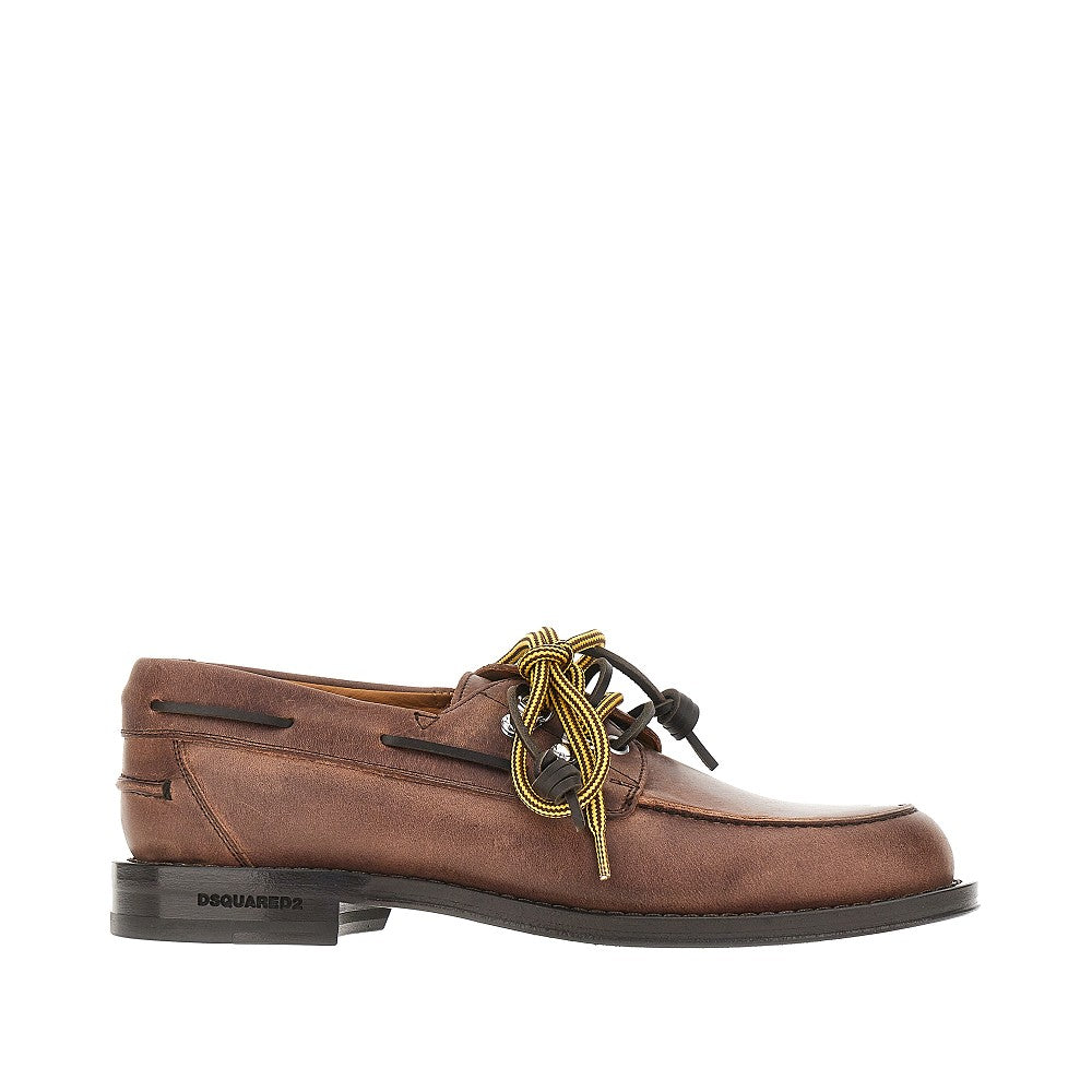 Dsquared2 Scarpa da barca 'D2 Cottage' in pelle