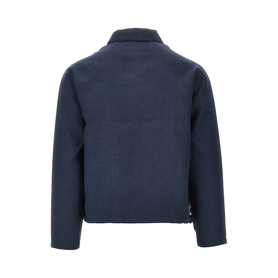 ARTE Pullover in lino con mezza zip, view 3