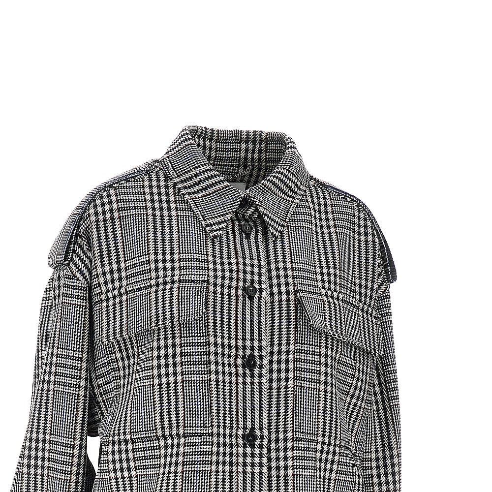 Stella McCartney Overshirt in lana Principe di Galles, view 2