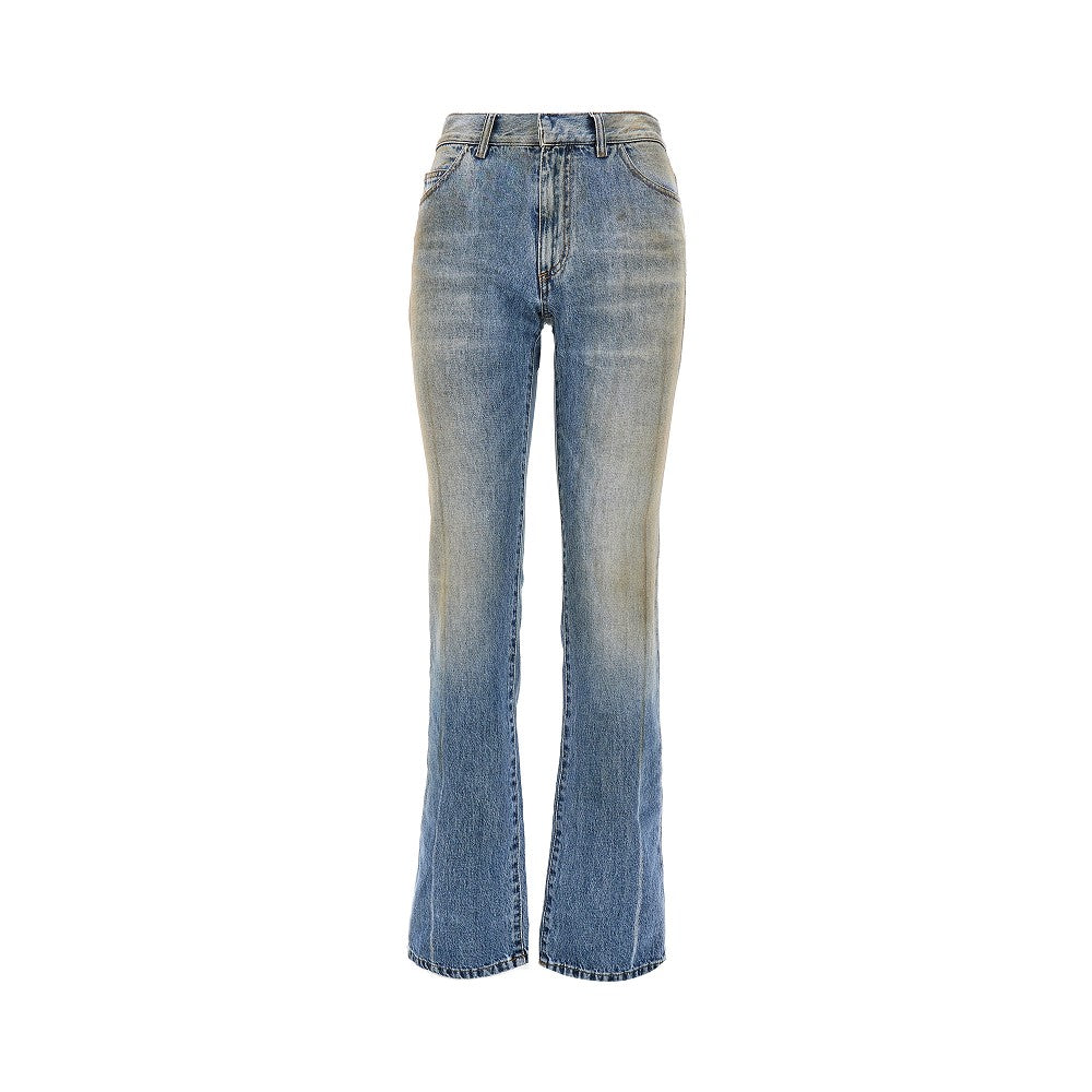 MM6 Jeans a gamba dritta con effetto used