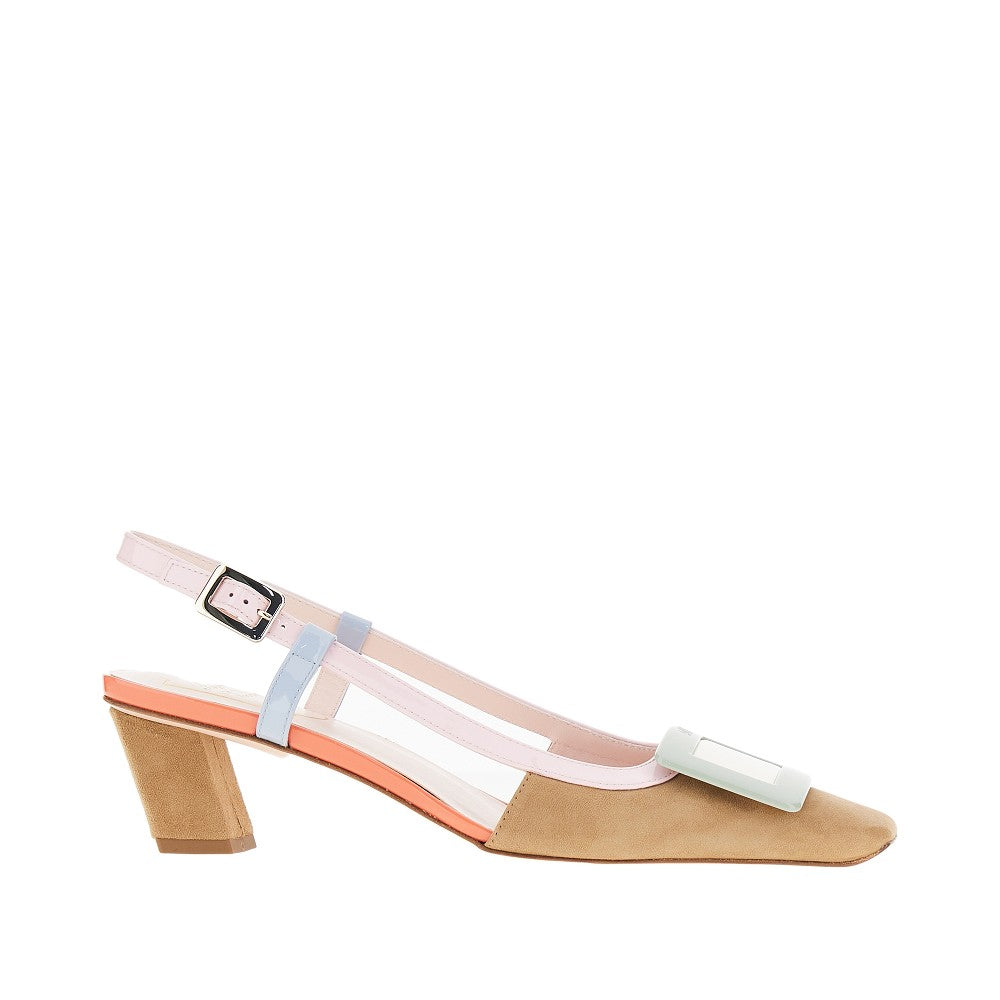 Roger Vivier Slingback 'Belle Vivier' in pelle multicolore