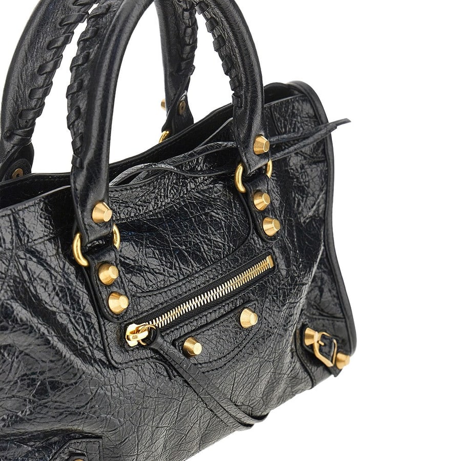 Balenciaga Borsa 'Le City' piccola in pelle Arena, view 4