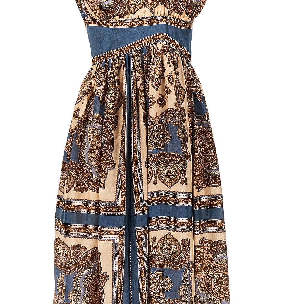 Zimmermann Abito lungo 'Mahon' in seta Paisley, view 2