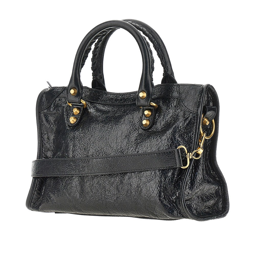 Balenciaga Borsa 'Le City' piccola in pelle Arena, view 2