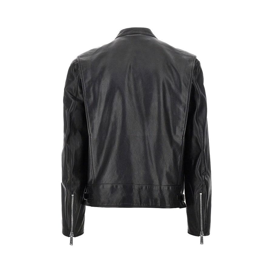 Dsquared2 Giacca Biker in pelle, view 3