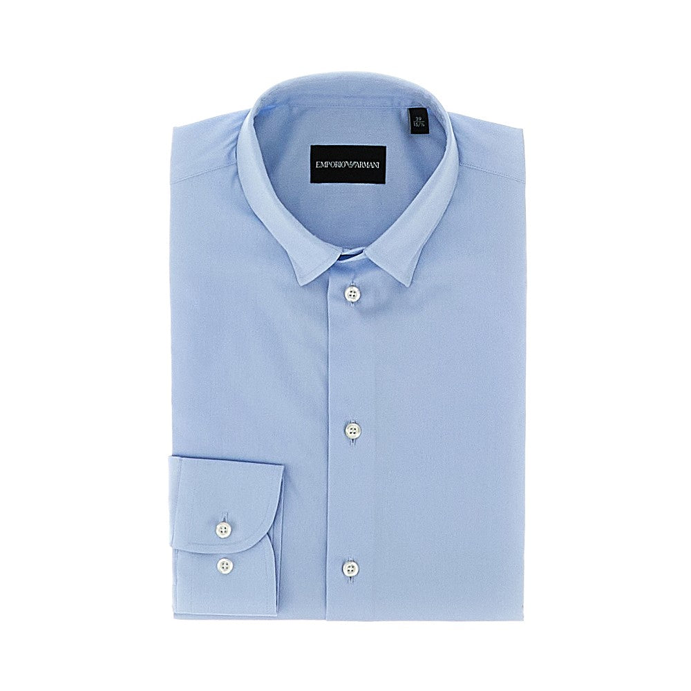 Emporio Armani Camicia in popeline stretch