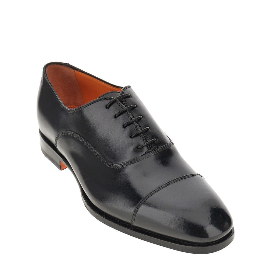 SANTONI Stringate 'Archie' in pelle spazzolata