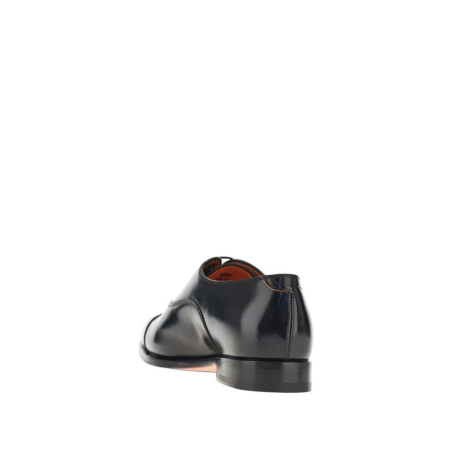 SANTONI Stringate 'Archie' in pelle spazzolata, view 3