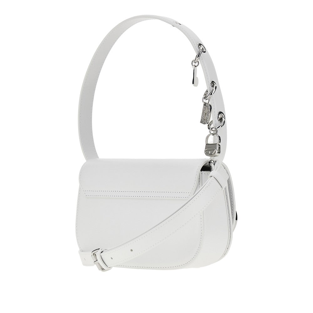 Diesel Borsa a spalla '1DR' in pelle con charms, view 2