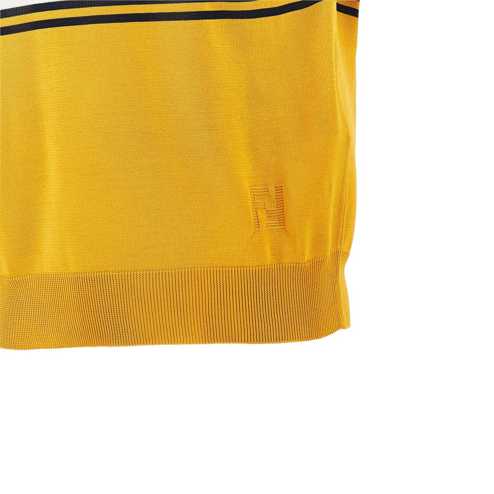 Fendi Polo in maglia a righe, view 2