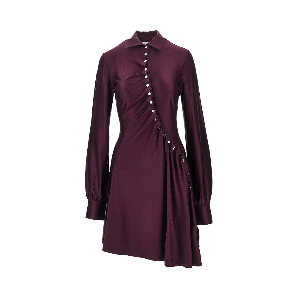 RABANNE Mini abito in jersey drappeggiato