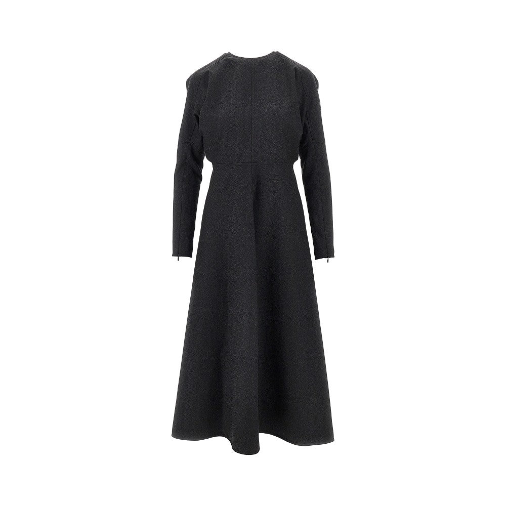 Victoria Beckham Abito midi Dolman in lana