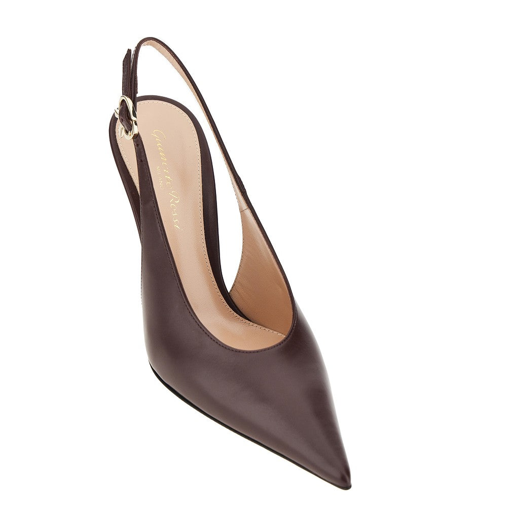 GIANVITO ROSSI Décolleté slingback 'Sofia' in pelle, view 2