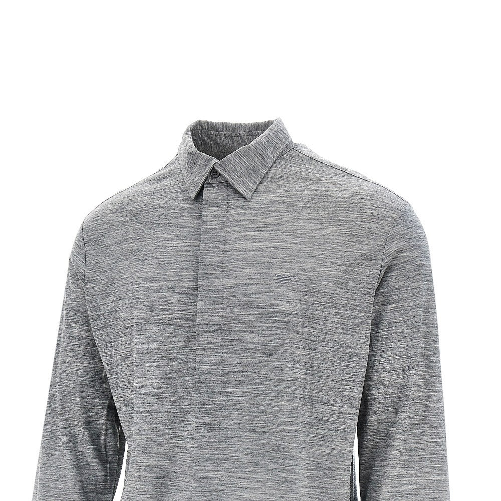 Emporio Armani Camicia in jersey di lana, view 2