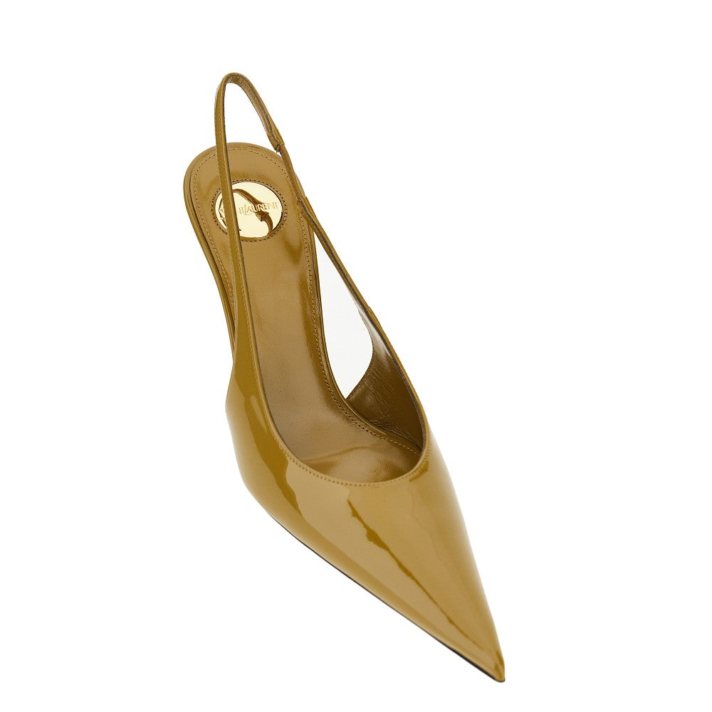 Saint Laurent Décolleté slingback 'Guermantes' in vernice, view 2