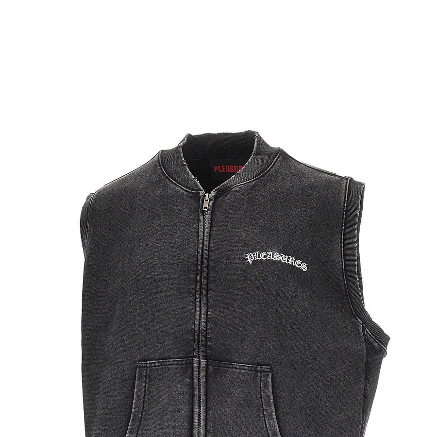 PLEASURES Gilet con zip 'Neural', view 2