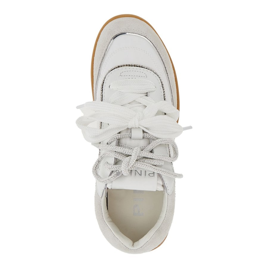 Pinko Sneakers in nylon e pelle scamosciata, view 4