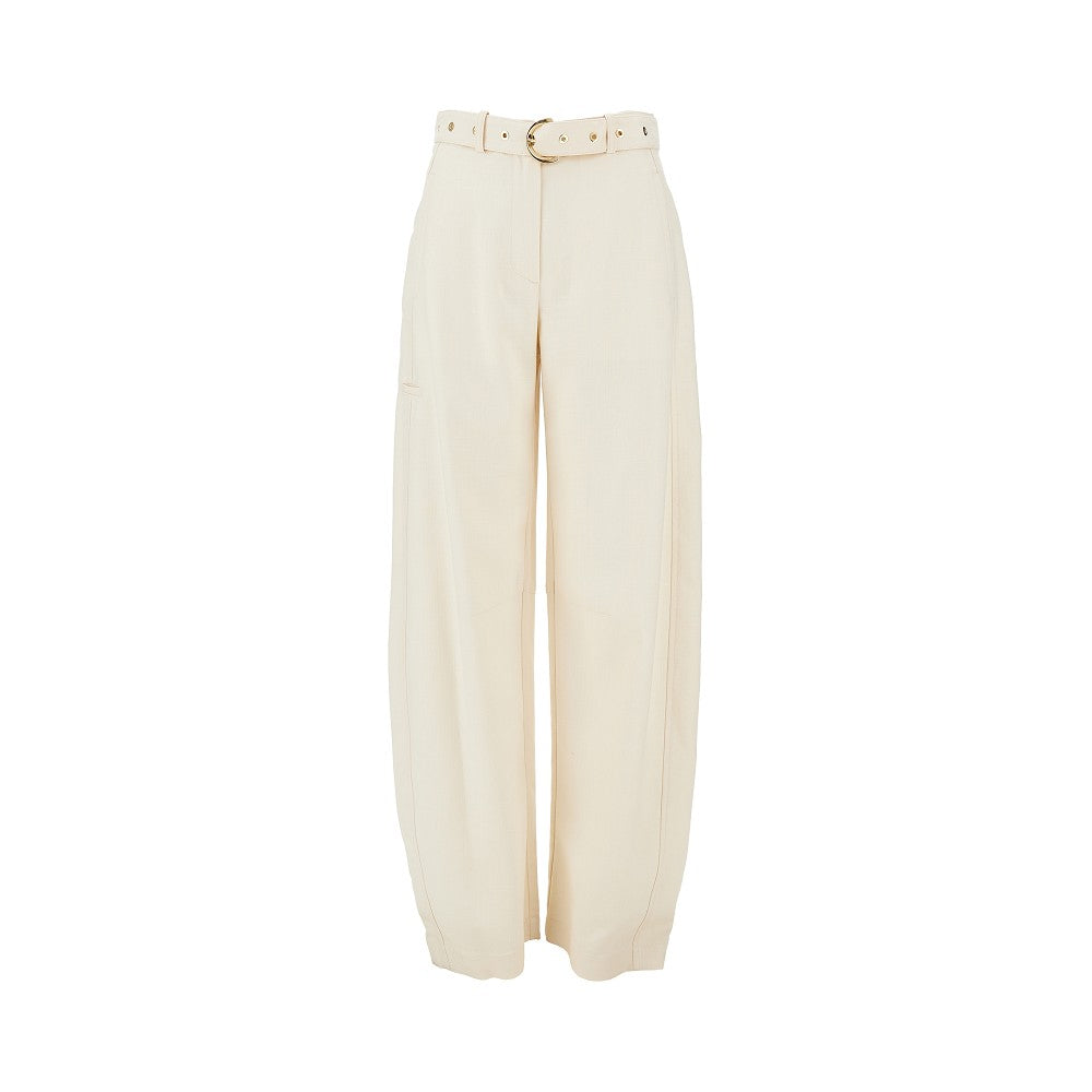 Pinko Pantalone in tessuto panama con cintura