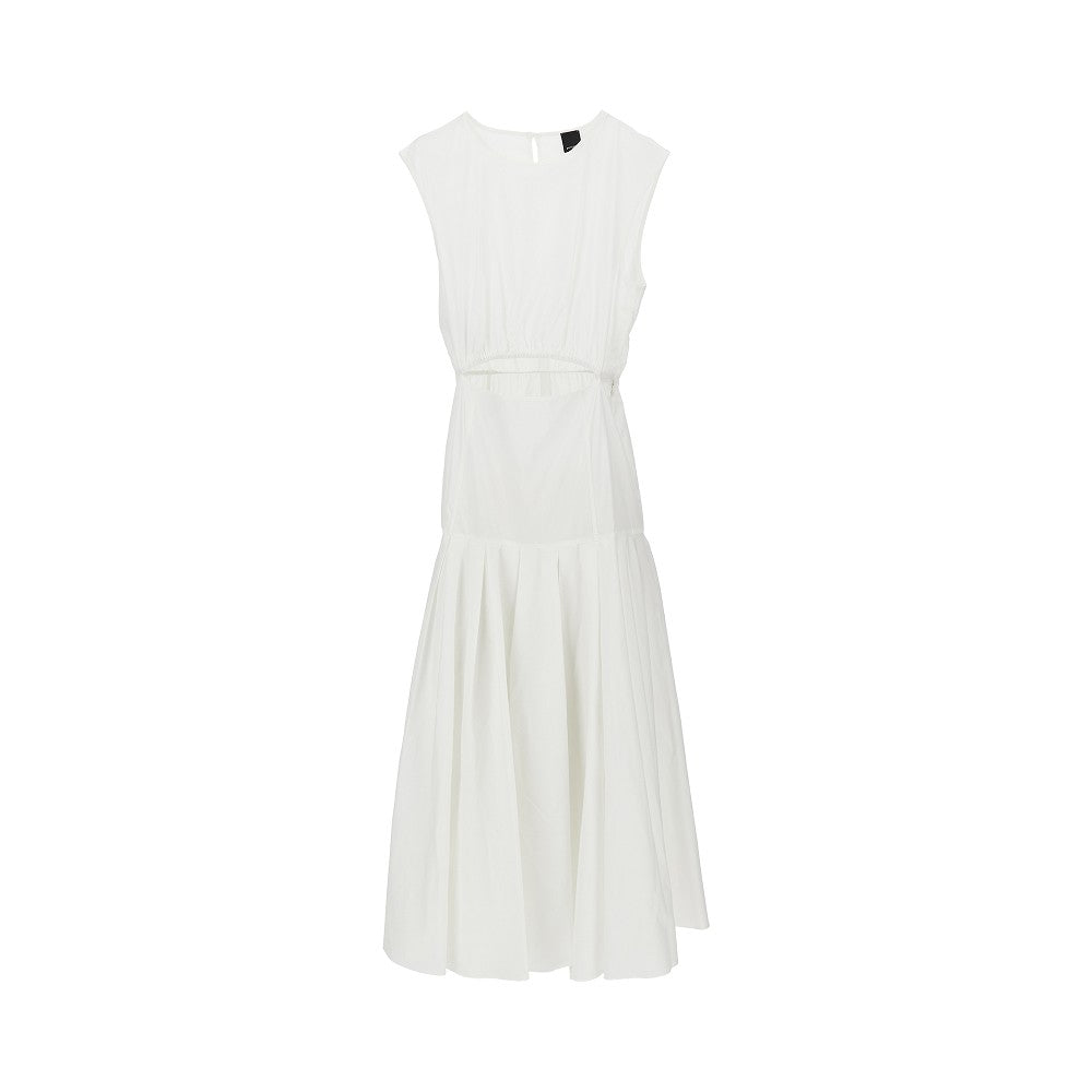 Pinko Abito midi in popeline con cut-out