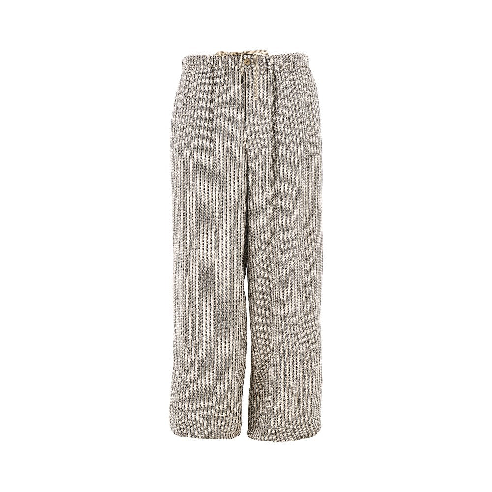 Emporio Armani Pantalone morbido in viscosa jacquard