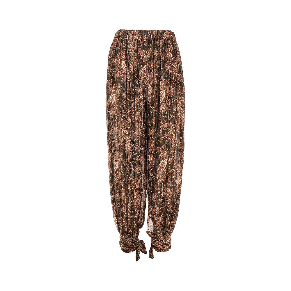 THE ANDAMANE Pantalone 'Noor' in georgette Paisley
