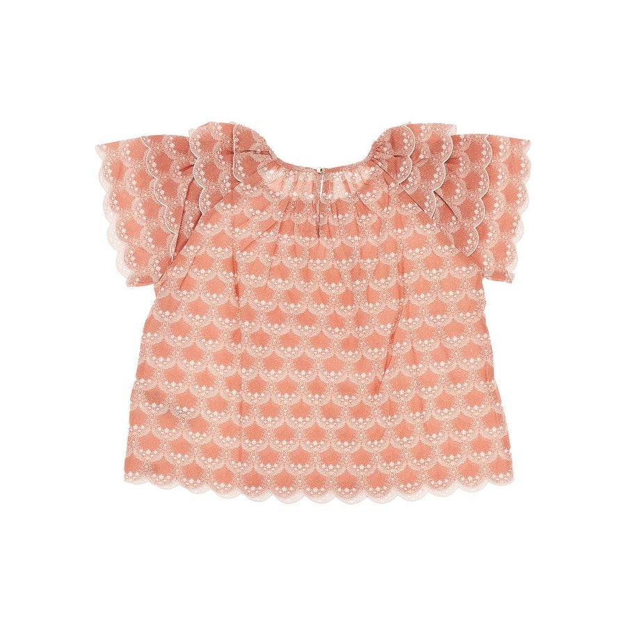 Chloé Blusa in cotone stampato, view 2