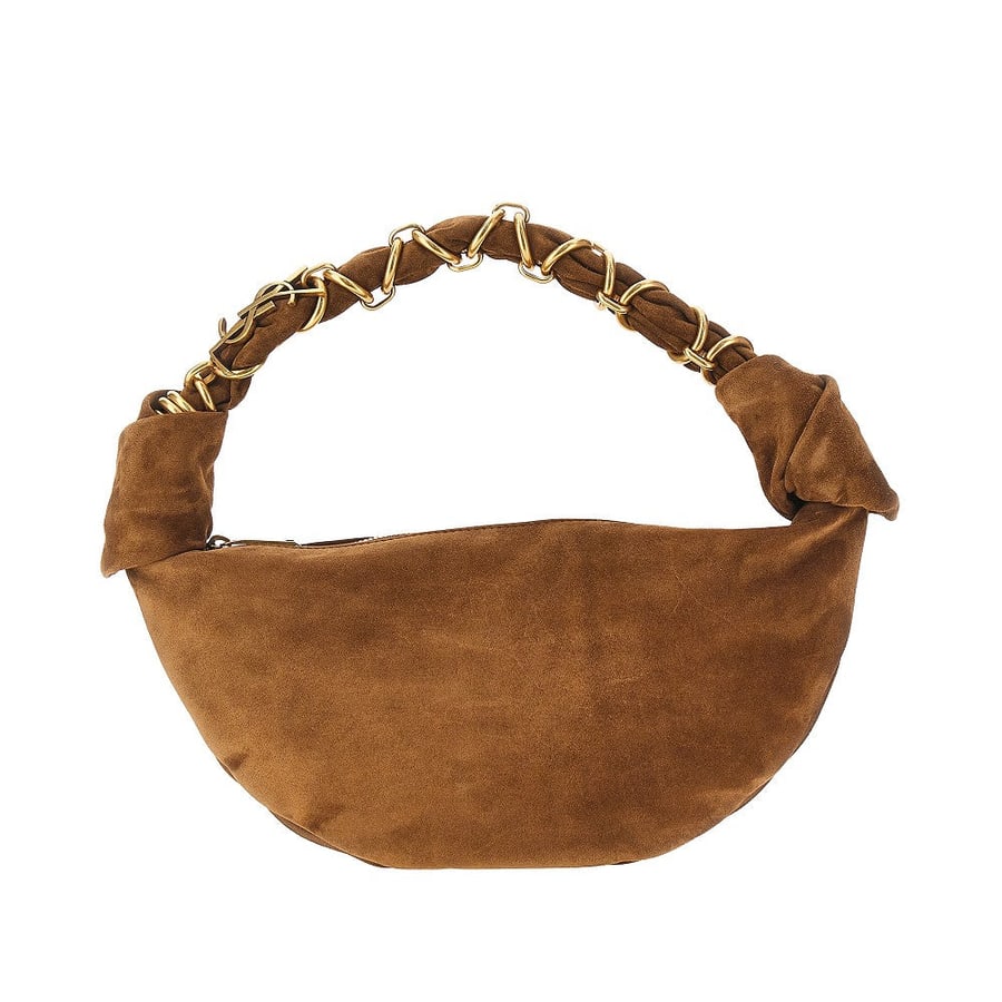Saint Laurent Borsa hobo 'Amalia' mini in pelle scamosciata