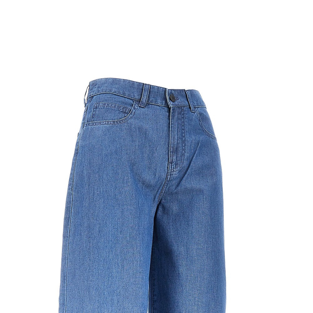 Emporio Armani Pantalone 'J8B' in denim lavato, view 2