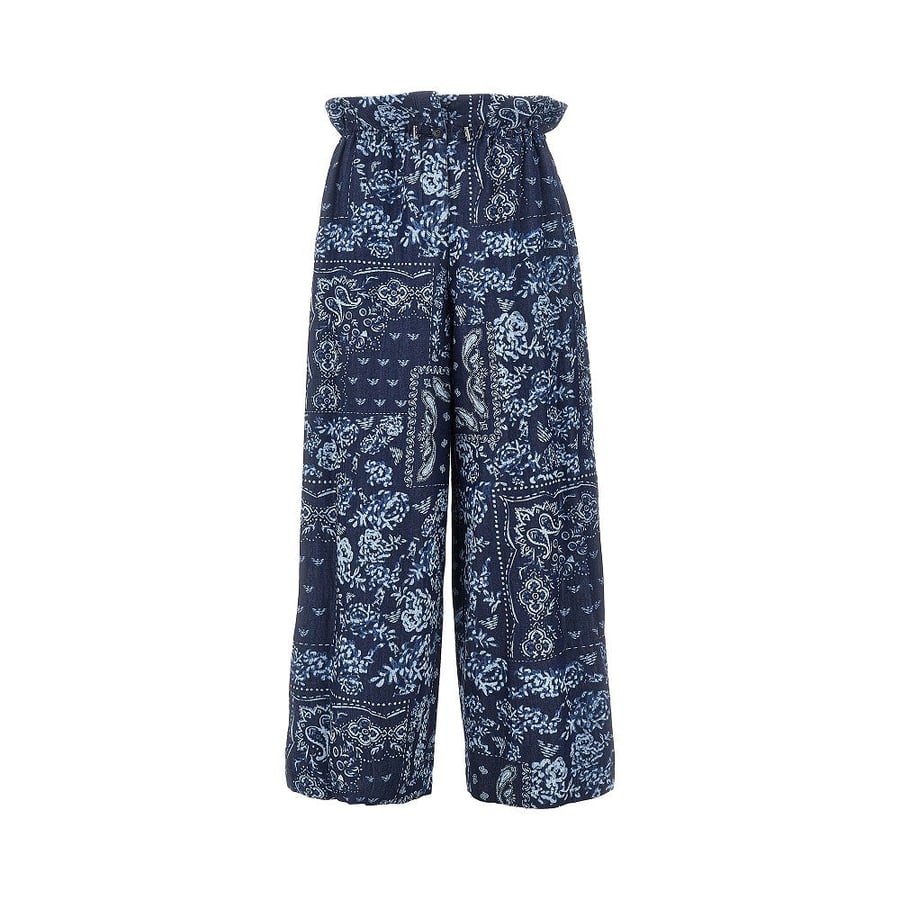 Emporio Armani Pantalone in chambray stampa bandana