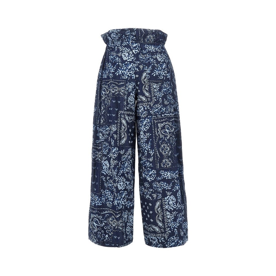 Emporio Armani Pantalone in chambray stampa bandana, view 3