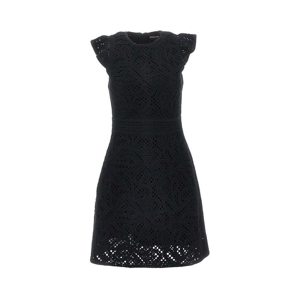 Emporio Armani Mini abito in tessuto ricamato cornely