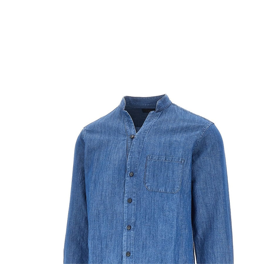 SEASE Camicia Fish Tail in denim, view 2