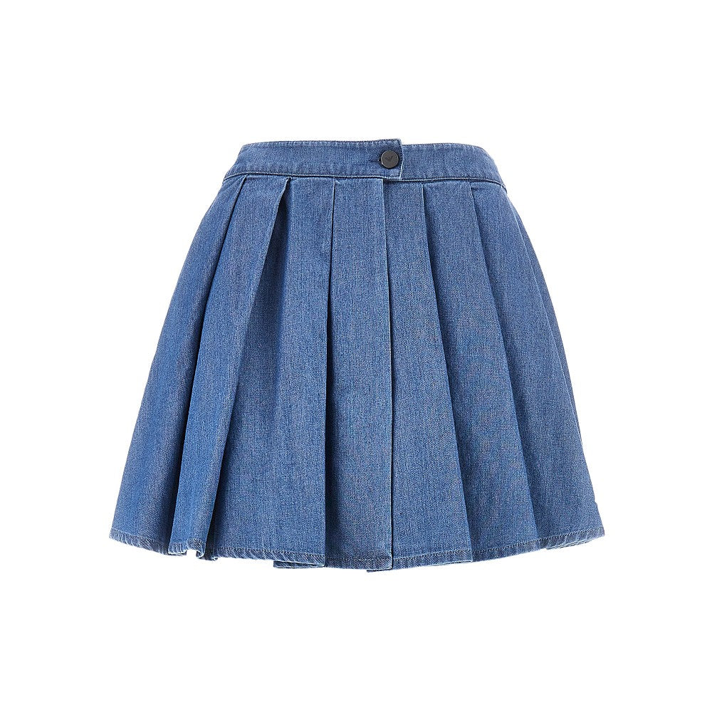 Emporio Armani Gonna pantalone in denim lavato