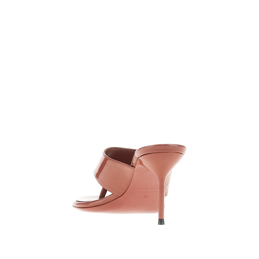 PARIS TEXAS Mules infradito 'Lidia' in vernice, view 3