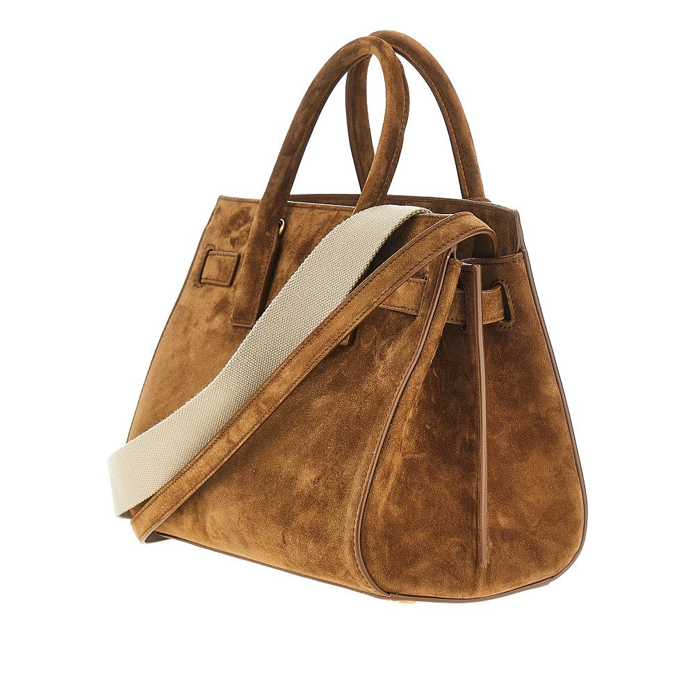Saint Laurent Borsa Sac de Jour piccola in suede, view 2