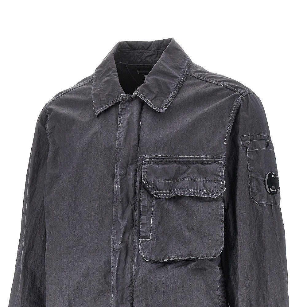 C.P. Company Overshirt in tessuto 50 Fili Wax, view 2