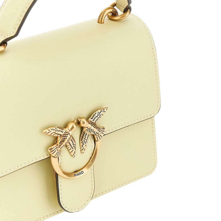 Pinko Borsa Love Bag piccola in pelle, view 4