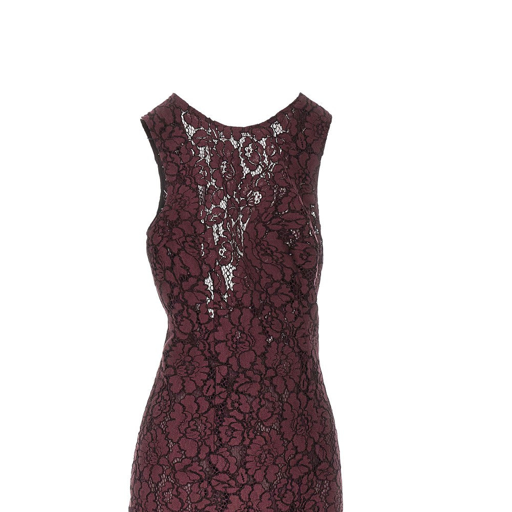 Pinko Abito midi in pizzo floreale, view 2