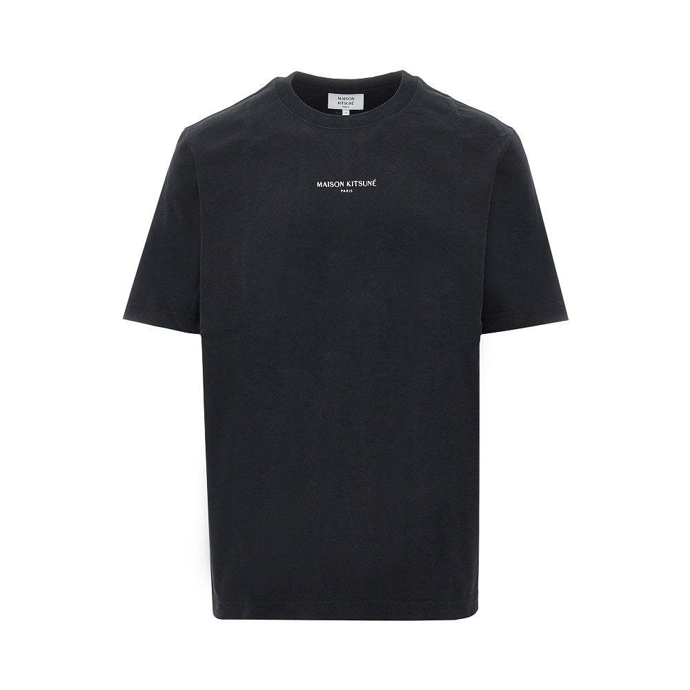 MAISON KITSUNE T-shirt con ricamo 'Maison Kitsuné Paris'