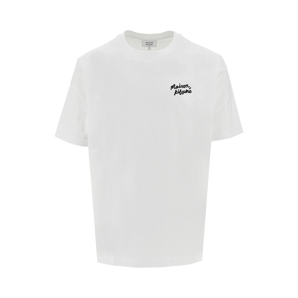 MAISON KITSUNE T-shirt ricamata 'Maison Kitsuné Handwriting'
