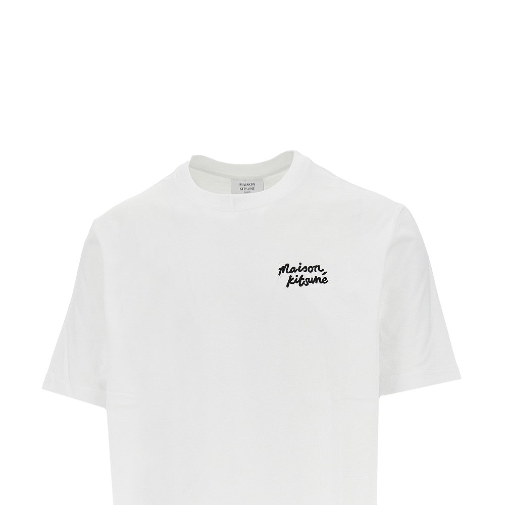 MAISON KITSUNE T-shirt ricamata 'Maison Kitsuné Handwriting', view 2