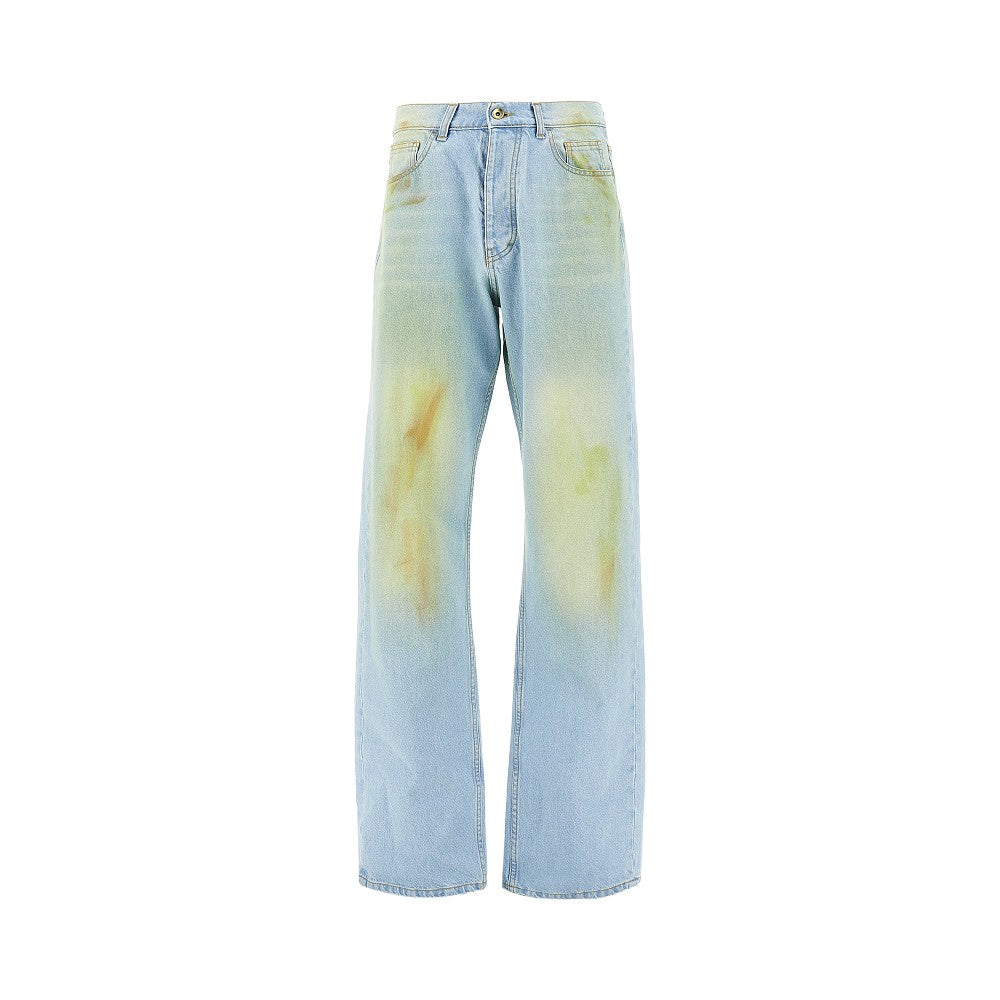 C.9.3 Jeans Relaxed Fit con effetto macchiato