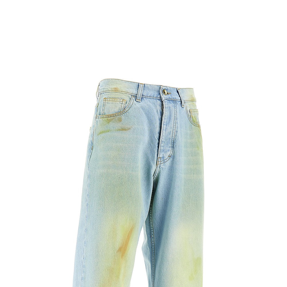 C.9.3 Jeans Relaxed Fit con effetto macchiato, view 2