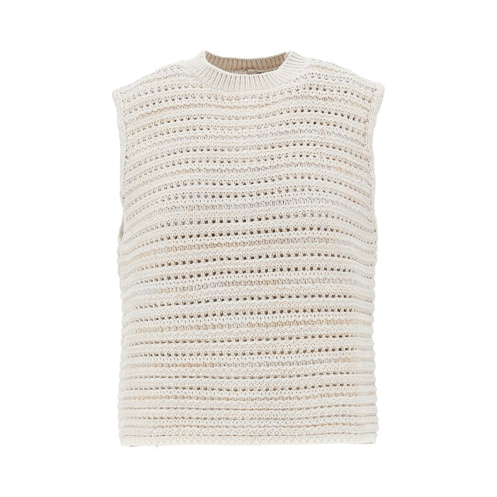 Emporio Armani Top in maglia traforata
