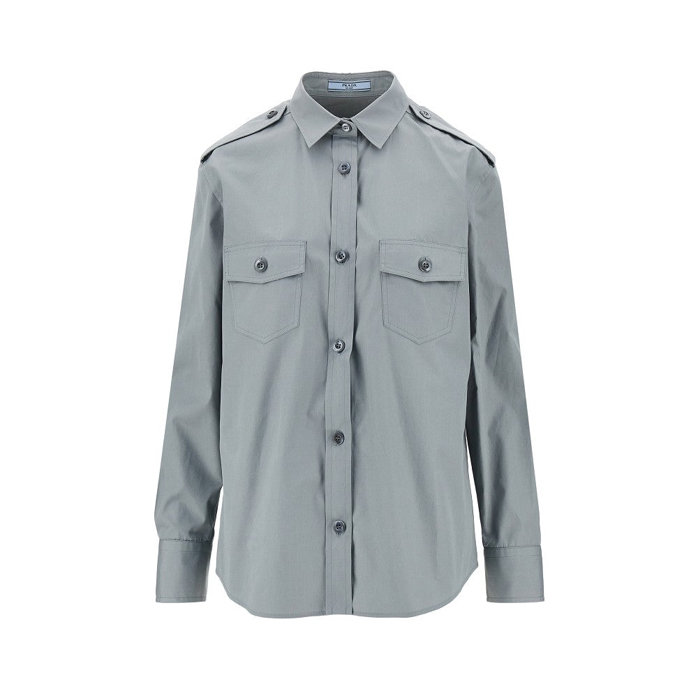 Prada Camicia in popeline con dettagli utility