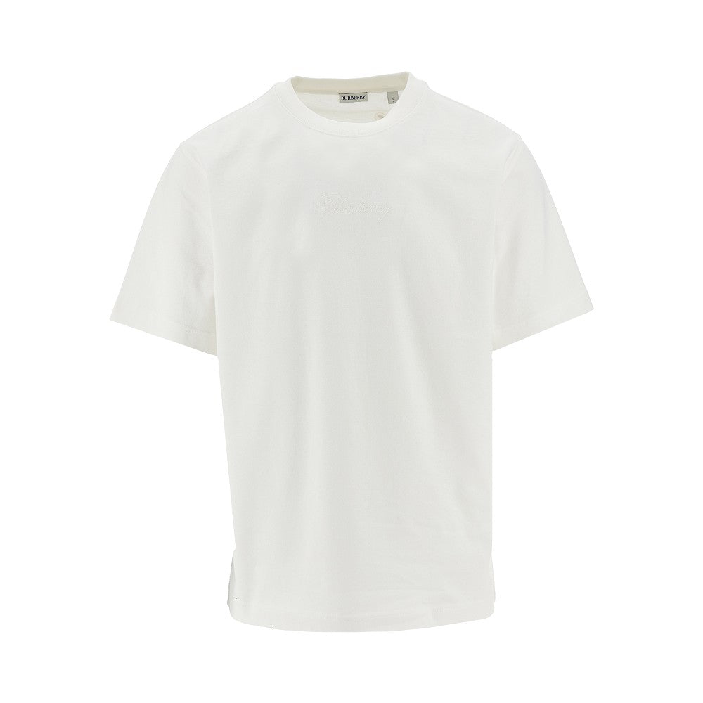 Burberry T-shirt con logo in Burberry Check